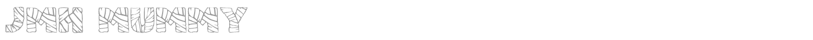 JMH Mummy font preview
